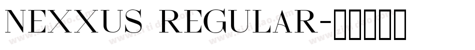 Nexxus Regular字体转换
